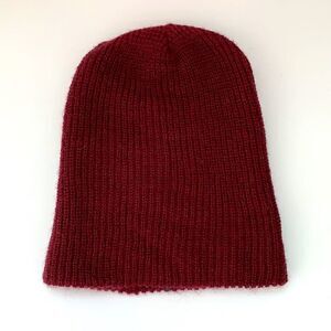 Zara Accessories Beanie Burgundy 